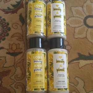 Love and beauty shampoo conditioner coconut oil